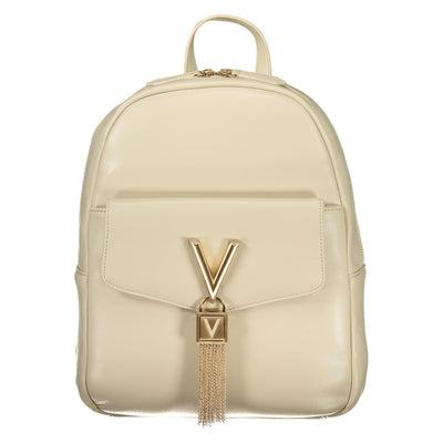 Mario Valentino Beige Polyurethane Women Backpack
