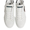 Dolce & Gabbana White Leather #DGFAMILY Men Sneakers Shoes