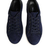Dolce & Gabbana Blue Leather Suede Low Top Sneakers Shoes