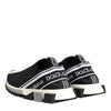 Dolce & Gabbana Black Slip On Sorrento Men Sneakers Shoes