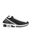 Dolce & Gabbana Black Slip On Sorrento Men Sneakers Shoes