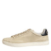 Dolce & Gabbana Beige London Low Top Leather Sneakers Shoes