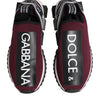 Dolce & Gabbana Maroon Slip On Sorrento Men Sneakers Shoes
