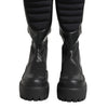 Dolce & Gabbana Black Leather Mid Calf Biker Boots Shoes