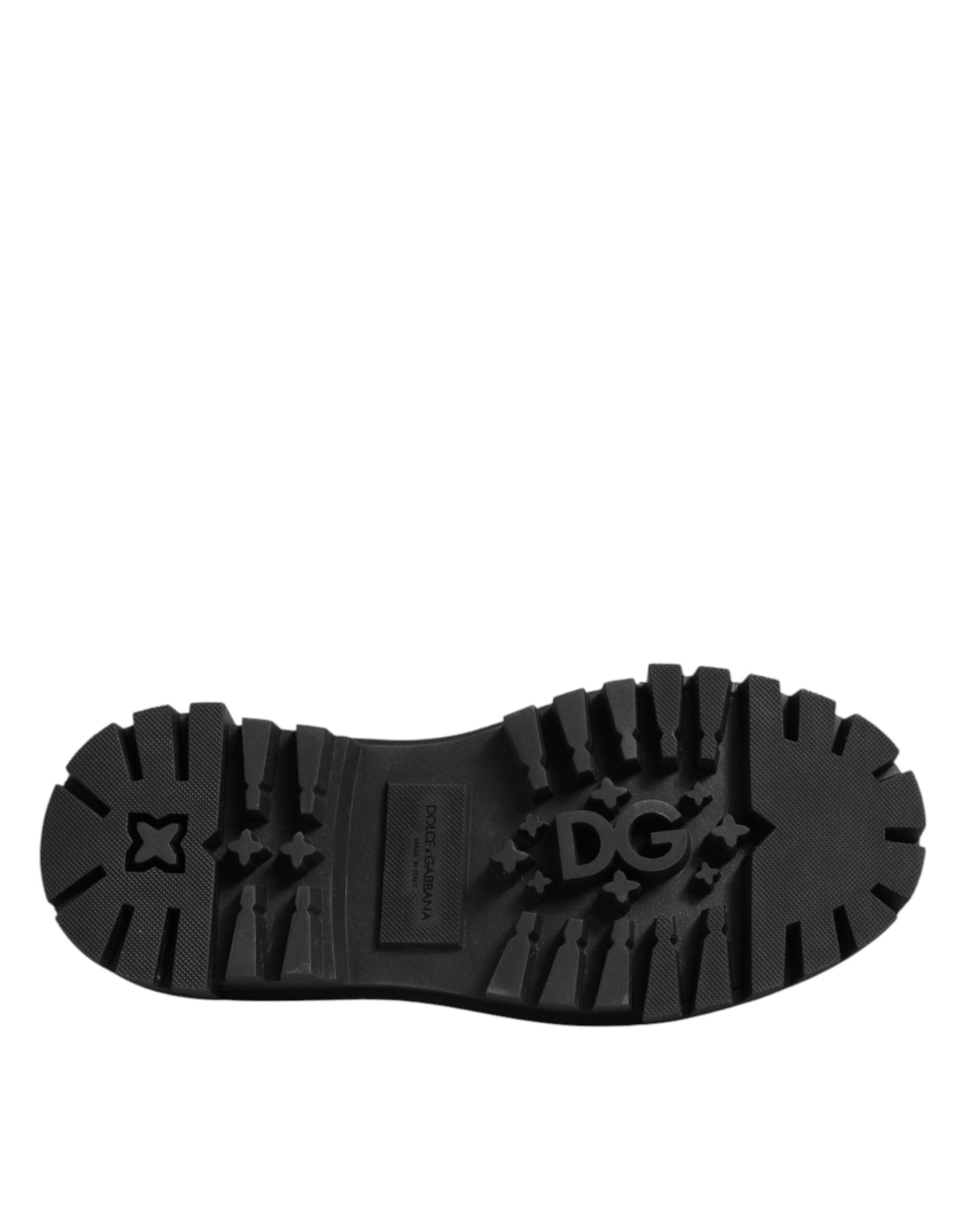 Dolce &amp; Gabbana Derby-Schuhe aus schwarzem Leder mit Schmucksteinen