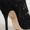 Dolce & Gabbana Black Taormina Lace Socks Pumps Boots Shoes