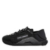 Dolce & Gabbana Black Logo Lace Low Top NS1 Sneakers Shoes