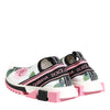 Dolce &amp; Gabbana Sorrento Sneakers mit weißem Rosenprint