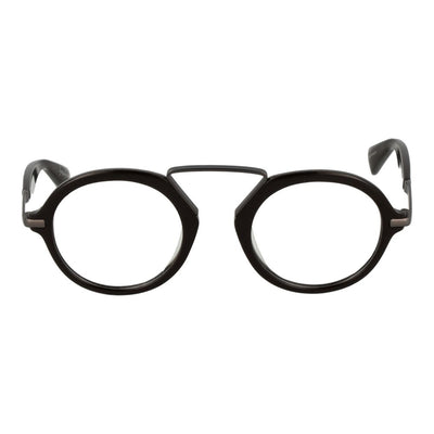 Yohji Yamamoto Braune Kunststoffbrille (Gestell)