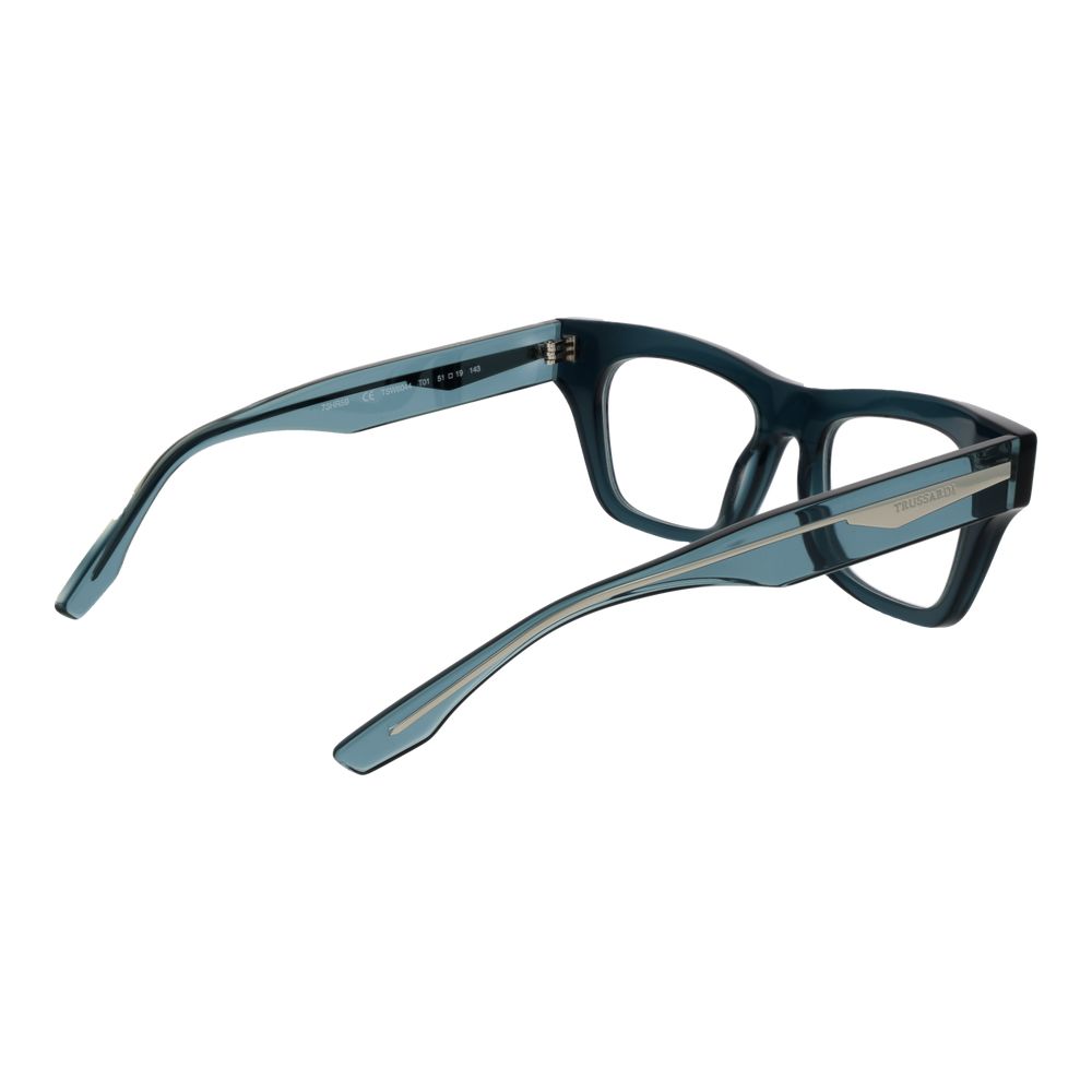 Trussardi Brillen aus blauem Acetat (Gestell)