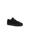 Y-3 Schwarze Leder-Sneaker (niedriger Schaft)