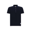 Thom Browne Polohemd aus blauer Baumwolle
