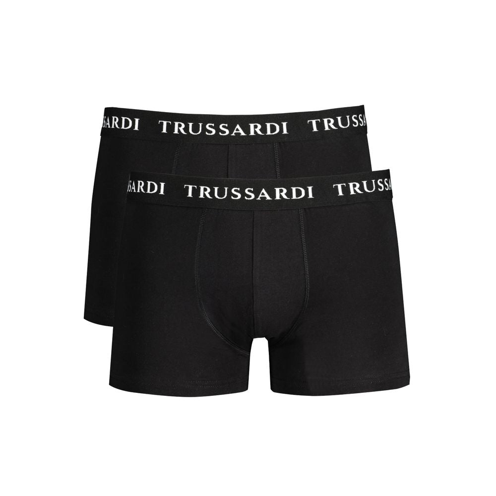 Trussardi Nero Cotton Men's Boxer Brief
