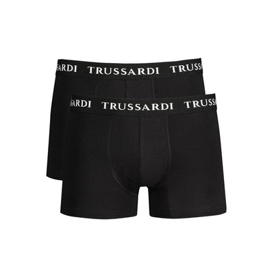 Trussardi Nero Cotton Men's Boxer Brief