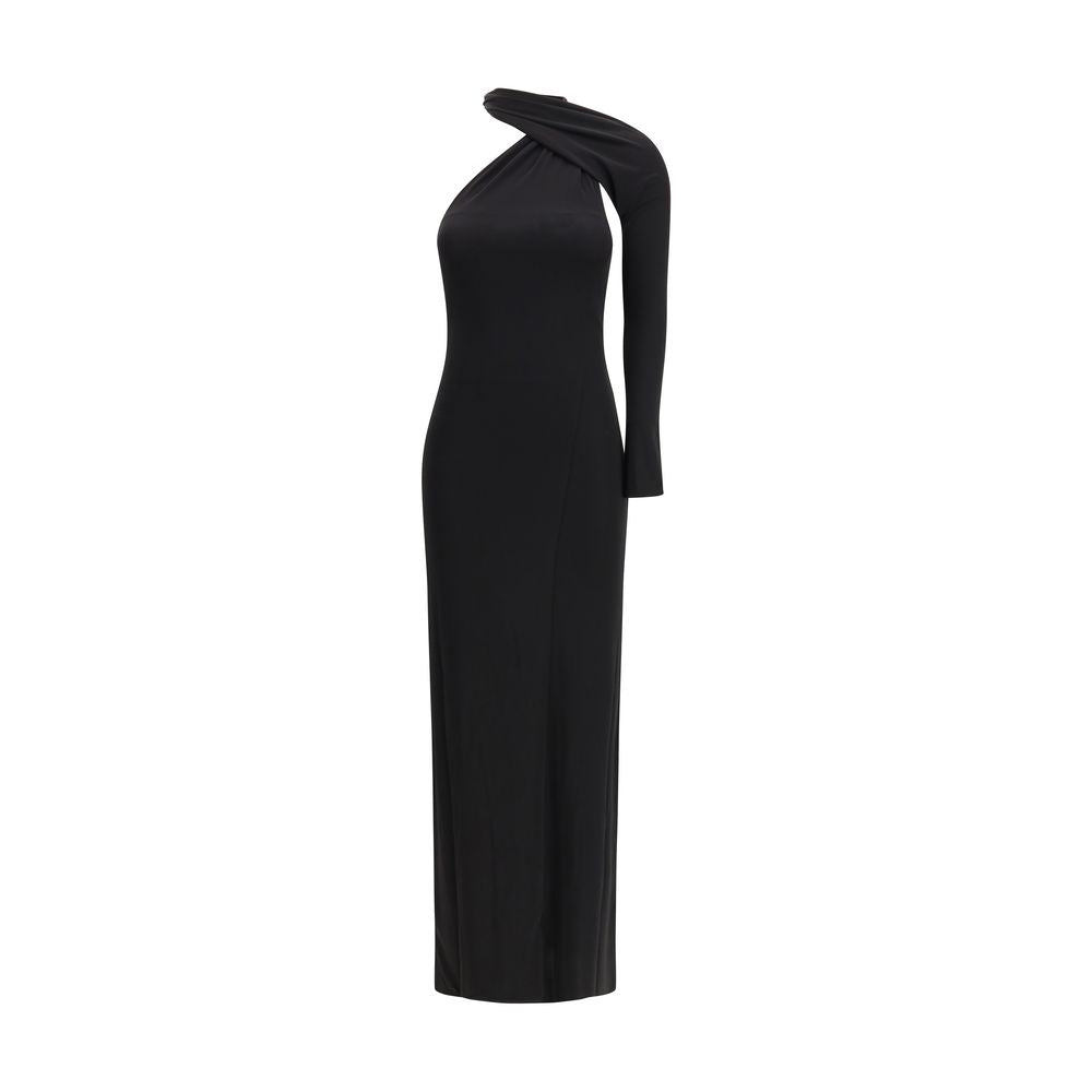 Schwarzes Viskose-Cocktailkleid von Courrèges