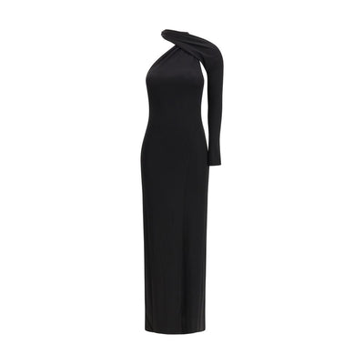 Schwarzes Viskose-Cocktailkleid von Courrèges