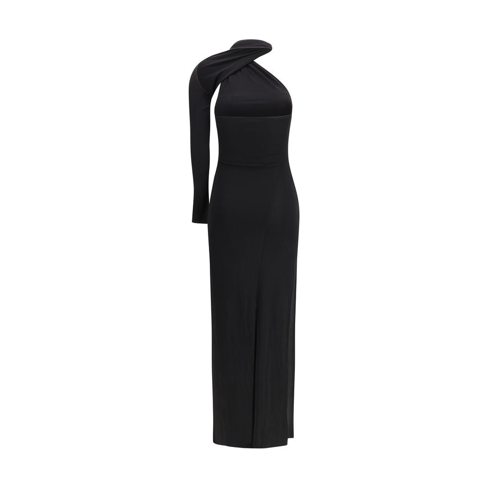 Schwarzes Viskose-Cocktailkleid von Courrèges
