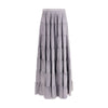 Forte_Forte Gray Silk Long Skirt
