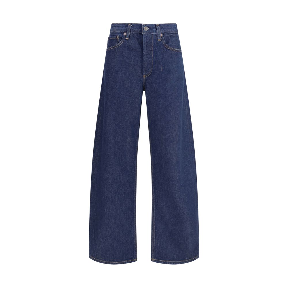Agoldene blaue Baumwolljeans Denim
