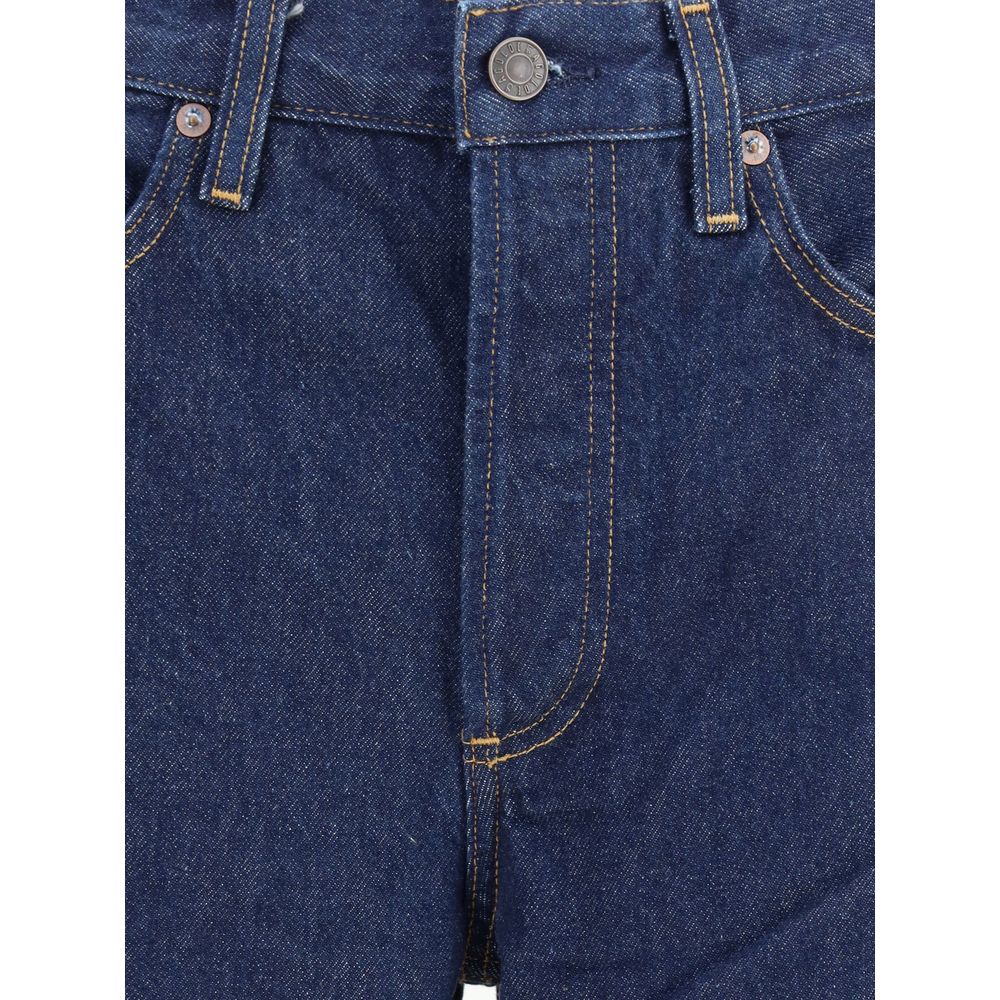 Agoldene blaue Baumwolljeans Denim