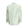 Jil Sander Bicolor Silk Pattern Shirt