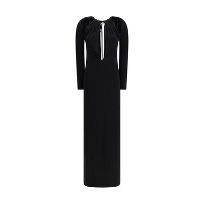 Marine Serre Black Viscose Casual Dress