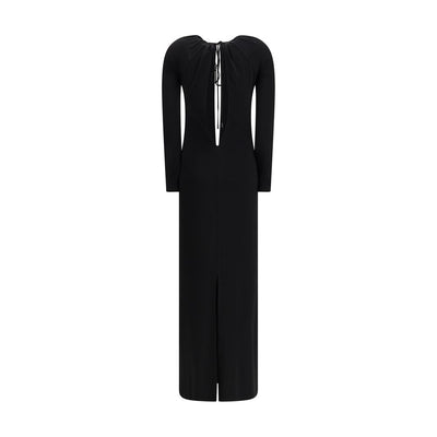 Marine Serre Black Viscose Casual Dress