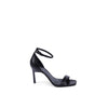 Calvin Klein Black Leather Stiletto Heel Sandals