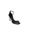 Calvin Klein Black Leather Stiletto Heel Sandals