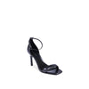Calvin Klein Black Leather Stiletto Heel Sandals