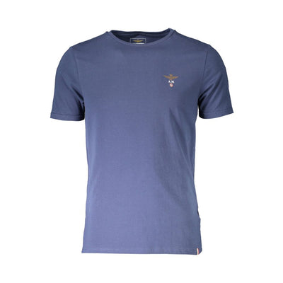 Aeronautica Militare Blu Cotton Men T-Shirt