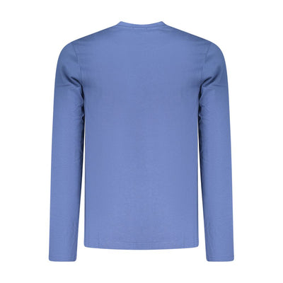 Coveri Moving Blue Cotton Men's T-Shirt