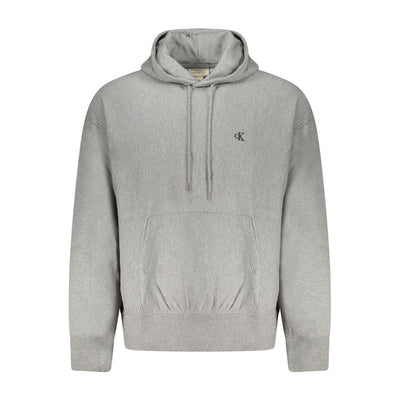 Calvin Klein Gray Cotton Men Sweatshirt