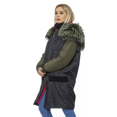 Mr&amp;Mrs Italy Graue Leder-Bomberjacke für Damen