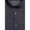 Bagutta Blue Cotton Men's Slim Fit Shirt