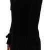 N.21 Sheath A-line Black Viscose Long Sleeves Round Neck Mini Dress