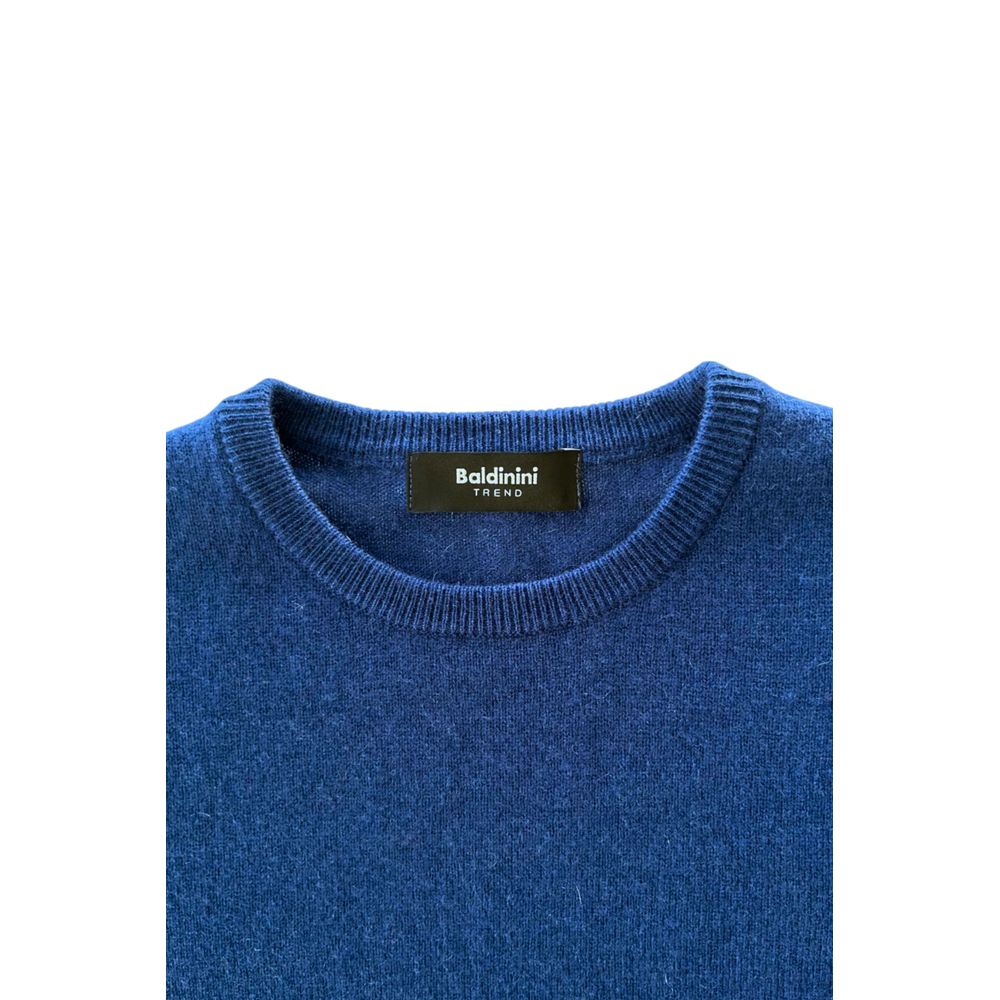 Baldinini Trend Blue Cashmere Men Sweater