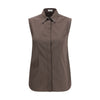 Brunello Cucinelli Brown Cotton Shirt