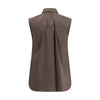 Brunello Cucinelli Brown Cotton Shirt