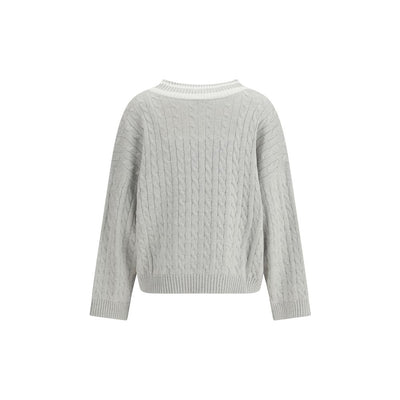 Brunello Cucinelli White Cotton Sweatshirt