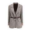Brunello Cucinelli Brown Fleece Wool Coat