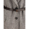 Brunello Cucinelli Brown Fleece Wool Coat