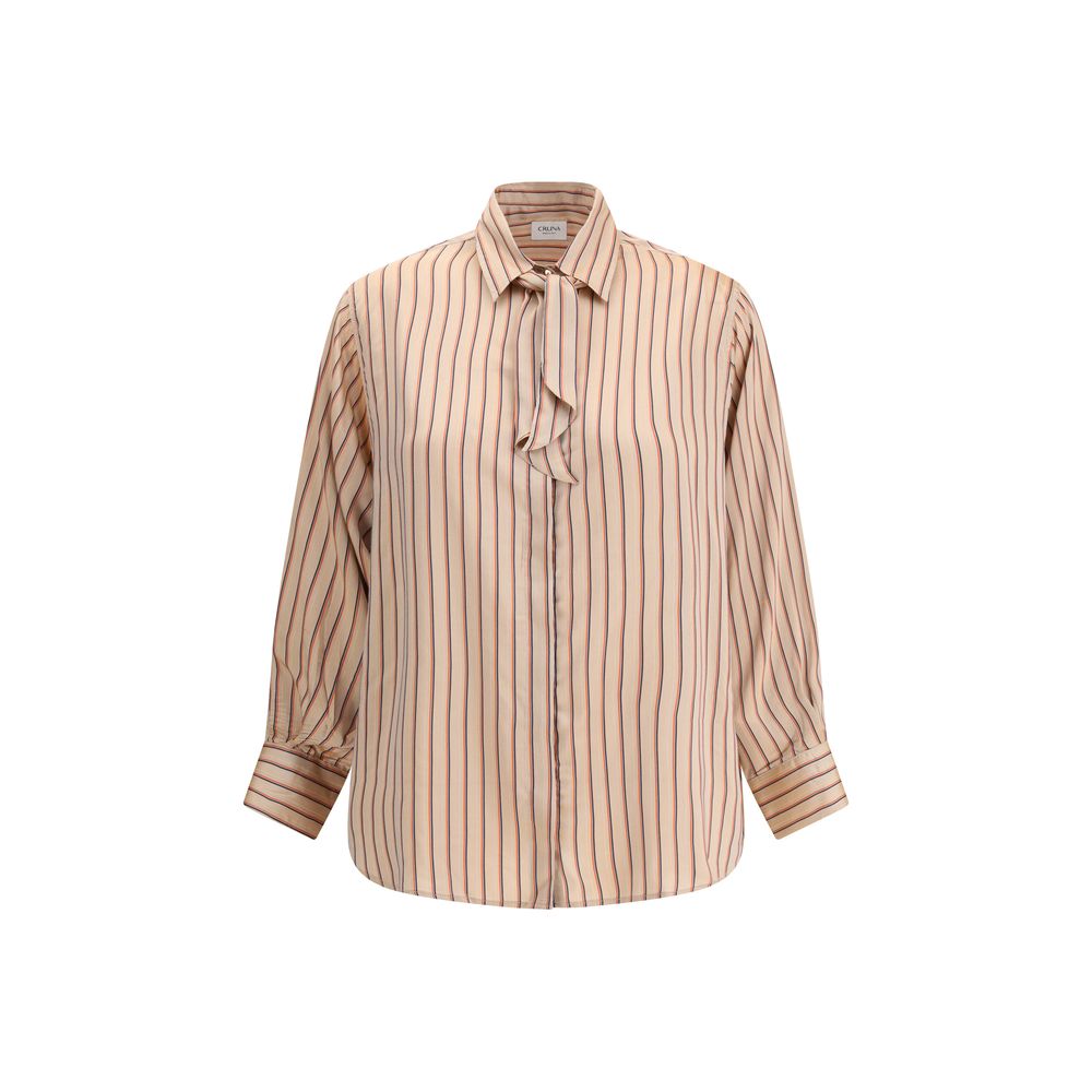 Cruna Hemd mit mehrfarbigem Viskosemuster