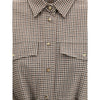 Brunello Cucinelli Brown Fleece Wool Pattern Shirt
