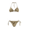 Zimmermann Bikini aus braunem Polyamid