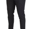 Dolce & Gabbana Gray Striped Wool Skinny Trouser Pants