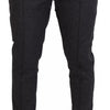Dolce & Gabbana Gray Striped Wool Skinny Trouser Pants
