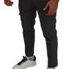 Dolce & Gabbana Gray Striped Wool Skinny Trouser Pants