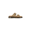 Dr. Martens Beige Leather Flat Sandals
