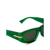 Bottega Veneta Green Acetate Sunglasses